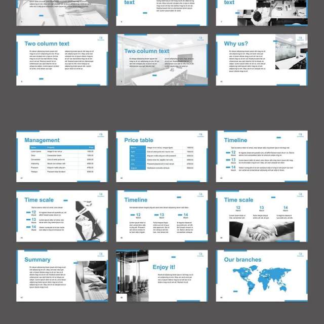 创意营销公司商业战略计划报告PPT模板不含照片Marketing Firm PowerPoint Presentation Template