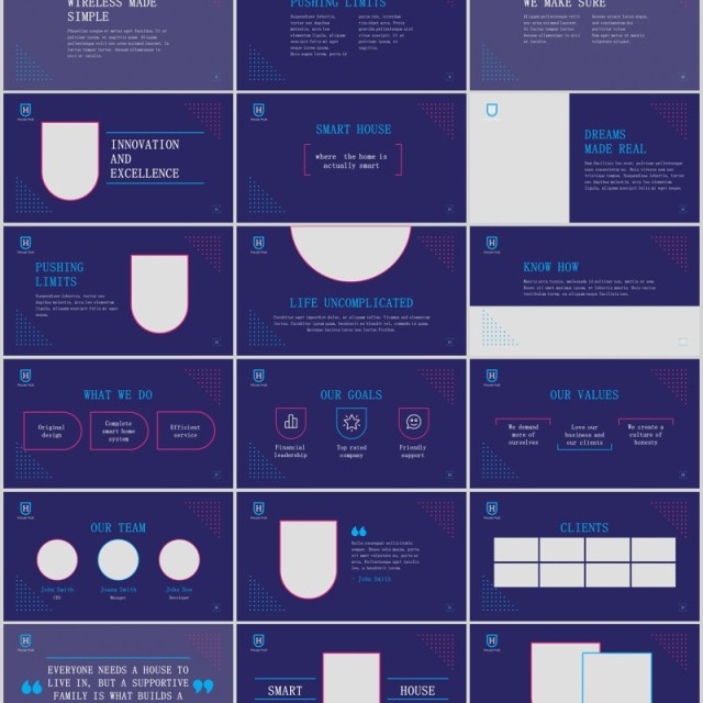 智能家居PPT版式模板Smart House PowerPoint Presentation Template 智能家居PPT版式模板Smart House PowerPoint Presentation Template