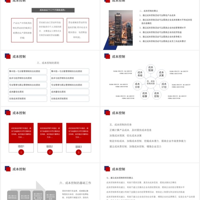 企业生产成本控制培训PPT模板