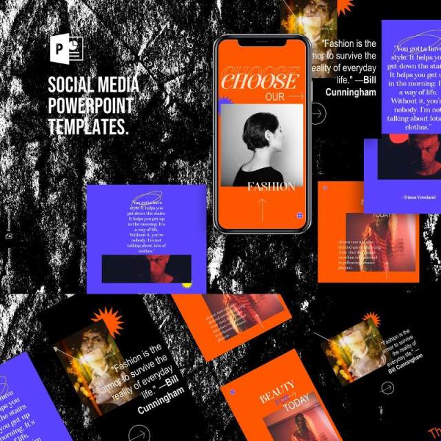 红蓝色手机竖版社交媒体PPT模板Social Media PowerPoint Template 红蓝色手机竖版社交媒体PPT模板Social Media PowerPoint Template