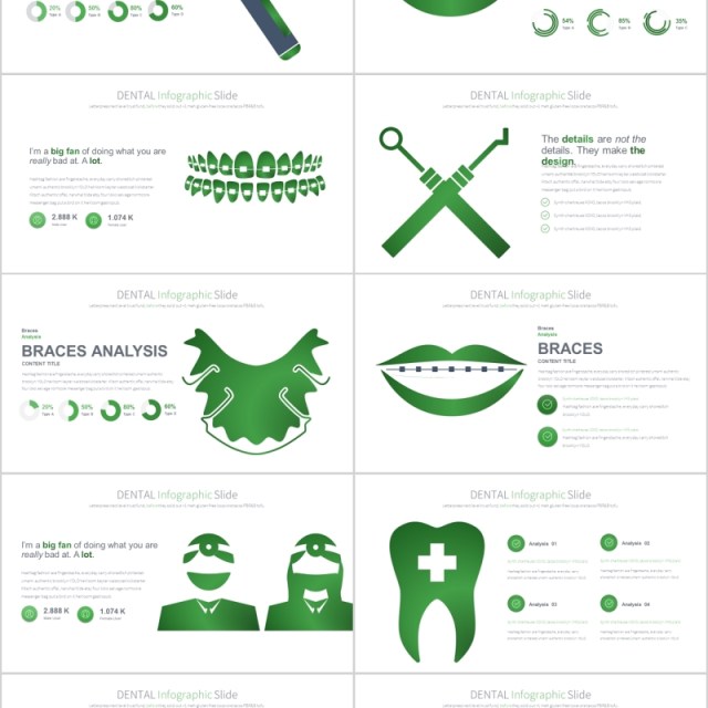 牙科主题PPT幻灯片信息图表 DENTAL PowerPoint Infographics Slides 牙科主题PPT幻灯片信息图表 DENTAL PowerPoint Infographics Slides