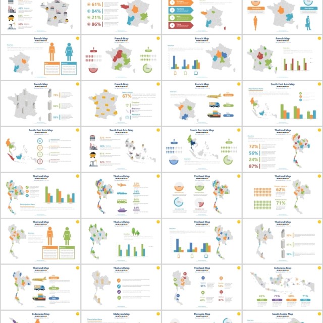 273页世界地图各个国家PPT素材模板演示Map Presentation_273 Slide_16x9