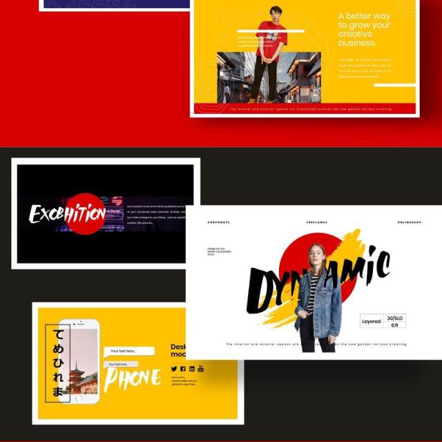 日本商业创意设计广告公司作品提案PPT模板不含照片EXO japanese Business Creative Design PPT 日本商业创意设计广告公司作品提案PPT模板不含照片EXO japanese Business Creative Design PPT