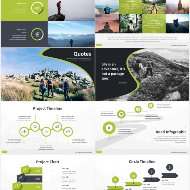 户外旅游探险PPT模板adventure powerpoint template