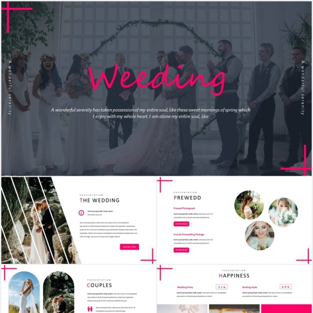 婚礼活动策划结婚照片展示PPT国外模板Wedding - Powerpoint Template 婚礼活动策划结婚照片展示PPT国外模板Wedding - Powerpoint Template