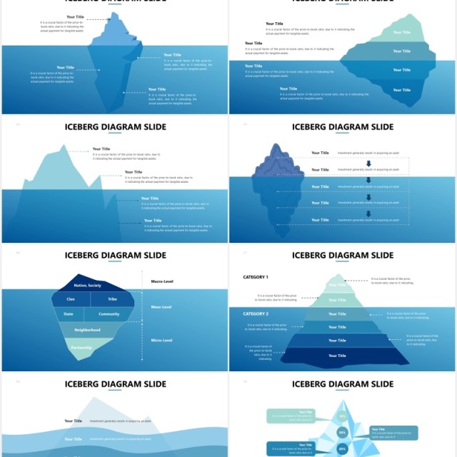冰山图信息图表PPT素材可视化对比数据Iceberg Diagram Slides Powerpoint Template 冰山图信息图表PPT素材可视化对比数据Iceberg Diagram Slides Powerpoint Template