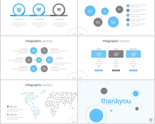 蓝色商务公司简介个人介绍PPT模板版式设计siblings powerpoint template