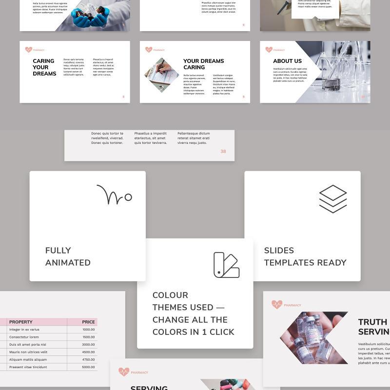 药房药店PPT版式模板Pharmacy PowerPoint Presentation Template