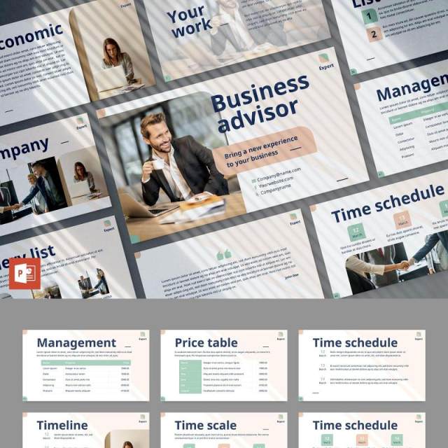 蓝色商业培训PPT模板不含照片Business Advisor PowerPoint Presentation Template 蓝色商业培训PPT模板不含照片Business Advisor PowerPoint Presentation Template