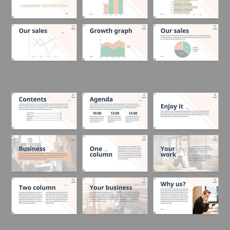 蓝色商业培训PPT模板不含照片Business Advisor PowerPoint Presentation Template