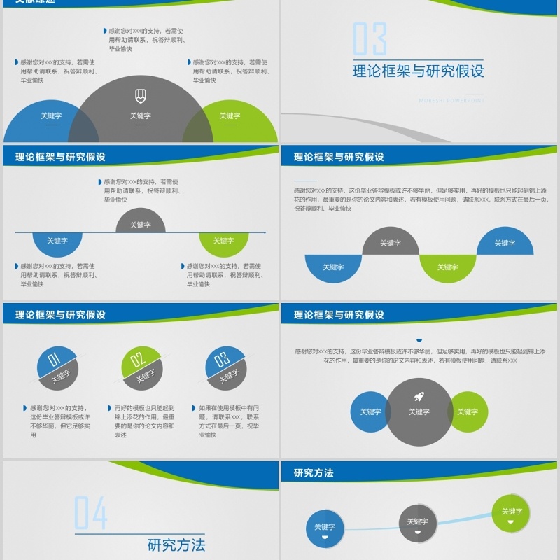 蓝色实用研究生毕业设计论文答辩报告PPT模板4)
