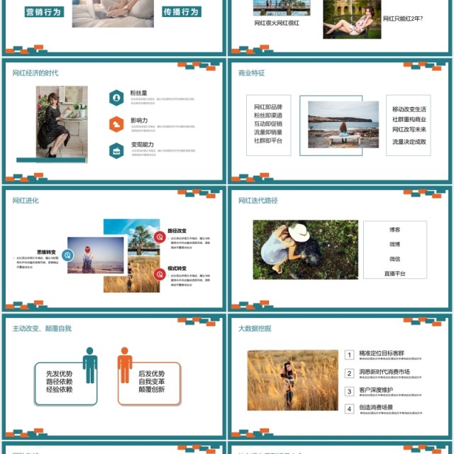 电子商务网红经济培训PPT模板 电子商务网红经济培训PPT模板