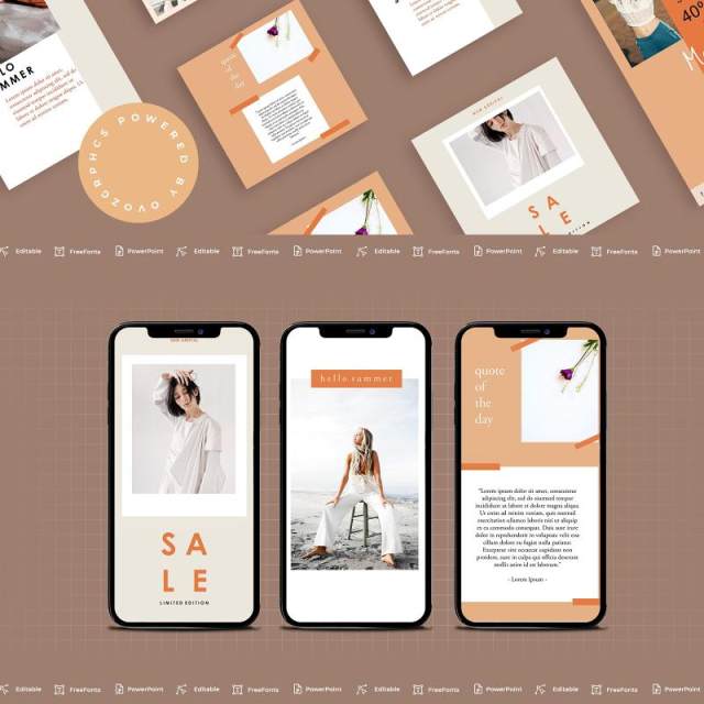 时尚简洁手机竖版社交媒体PPT模板Social Media PowerPoint Template 时尚简洁手机竖版社交媒体PPT模板Social Media PowerPoint Template