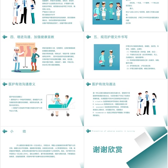 简约护理不良事件防范分析医用PPT模板 简约护理不良事件防范分析医用PPT模板