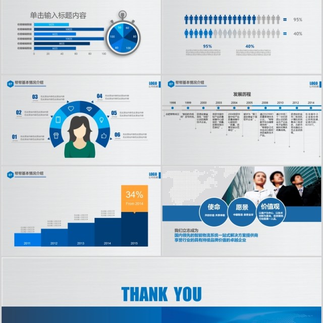 智能物流系统一站式解决方案PPT模板