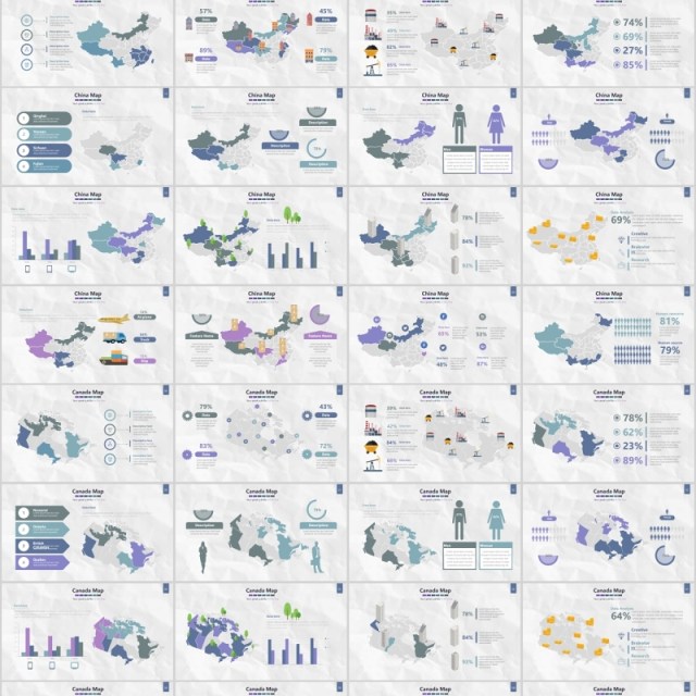 世界地图PPT模板信息可视化素材Map Presentation 世界地图PPT模板信息可视化素材Map Presentation