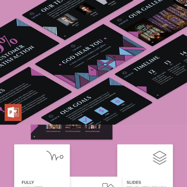 黑色教堂教会PPT模板不含照片Church PowerPoint Presentation Template 黑色教堂教会PPT模板不含照片Church PowerPoint Presentation Template