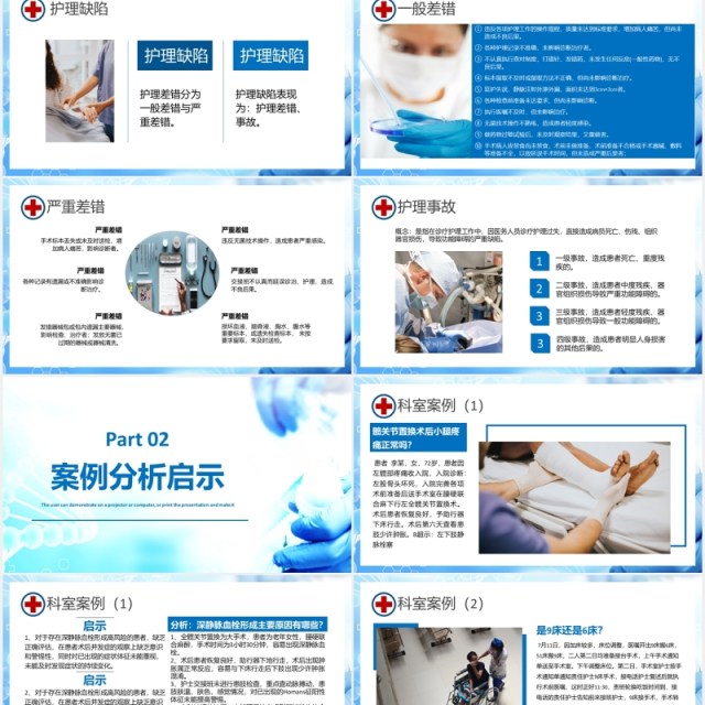 护理不良事件分析与隐患缺陷医疗医院PPT模板 护理不良事件分析与隐患缺陷医疗医院PPT模板