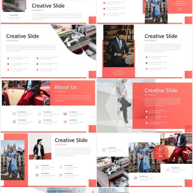 红色个人工作述职报告竞聘简历PPT模板cerano powerpoint template