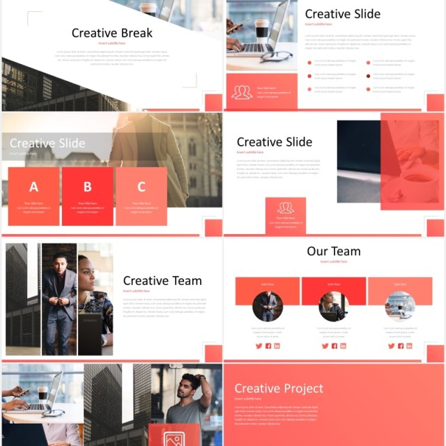 红色个人工作述职报告竞聘简历PPT模板cerano powerpoint template