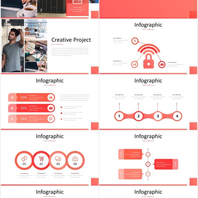 红色个人工作述职报告竞聘简历PPT模板cerano powerpoint template