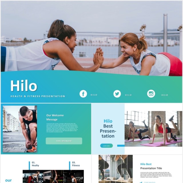 蓝色运动健身锻炼国外PPT模板powerpoint template 蓝色运动健身锻炼国外PPT模板powerpoint template