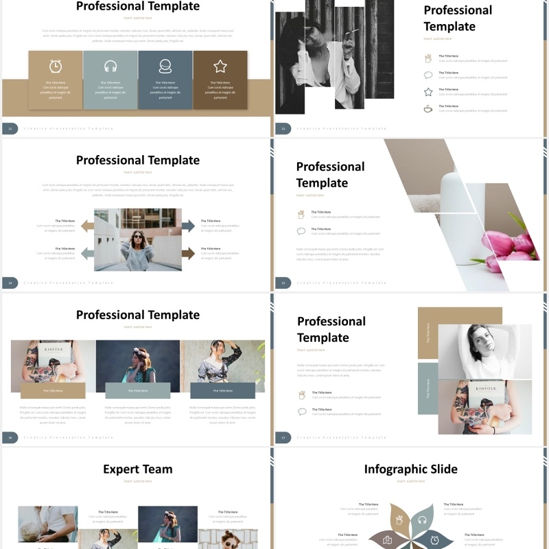 国外时尚简约PPT模板creatizo powerpoint template