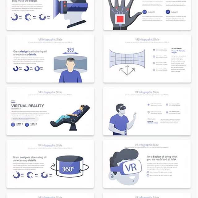 11套色系VR虚拟现实PPT信息图表幻灯片VR - PowerPoint Infographics Slides 11套色系VR虚拟现实PPT信息图表幻灯片VR - PowerPoint Infographics Slides