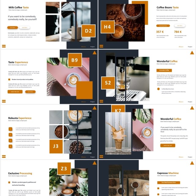国外咖啡豆宣传介绍PPT模板Robusto Powerpoint Template 国外咖啡豆宣传介绍PPT模板Robusto Powerpoint Template