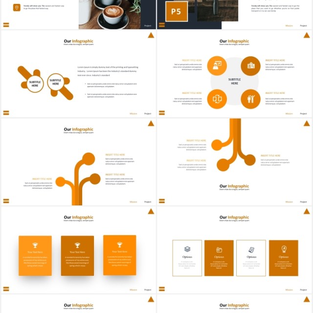 国外咖啡豆宣传介绍PPT模板Robusto Powerpoint Template