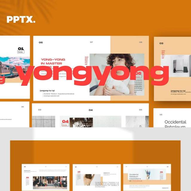 简约PPT模板版式设计Yong - Powerpoint