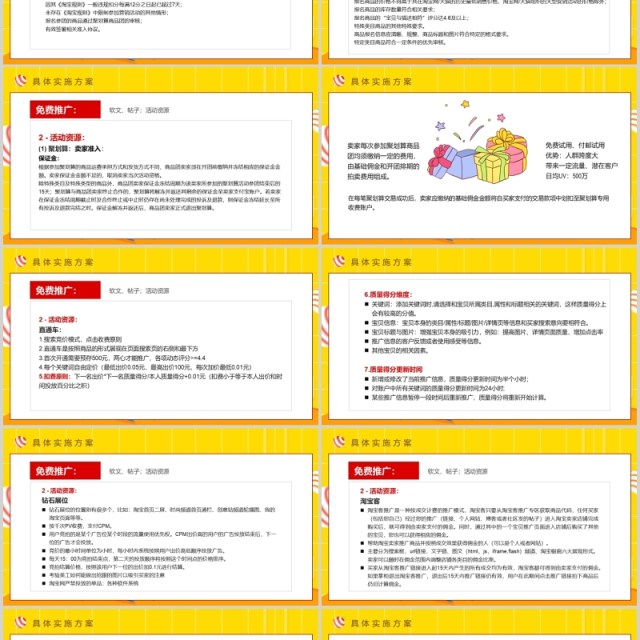 黄色入驻天猫商城电商运营策划PPT模板