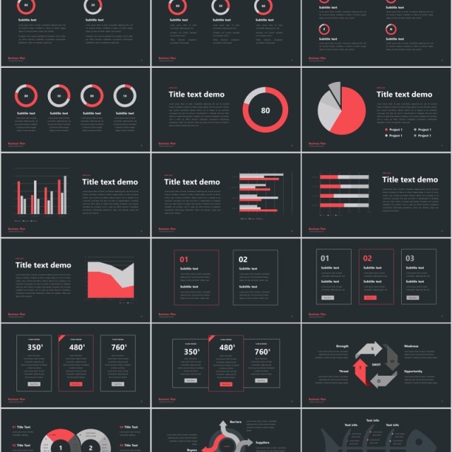 多用途商业计划PPT模板信息图表可视化素材business plan multipurpose powerpoint template