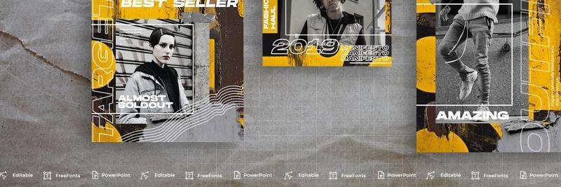 黄色简约手机竖版社交媒体PPT模板Social Media PowerPoint Template