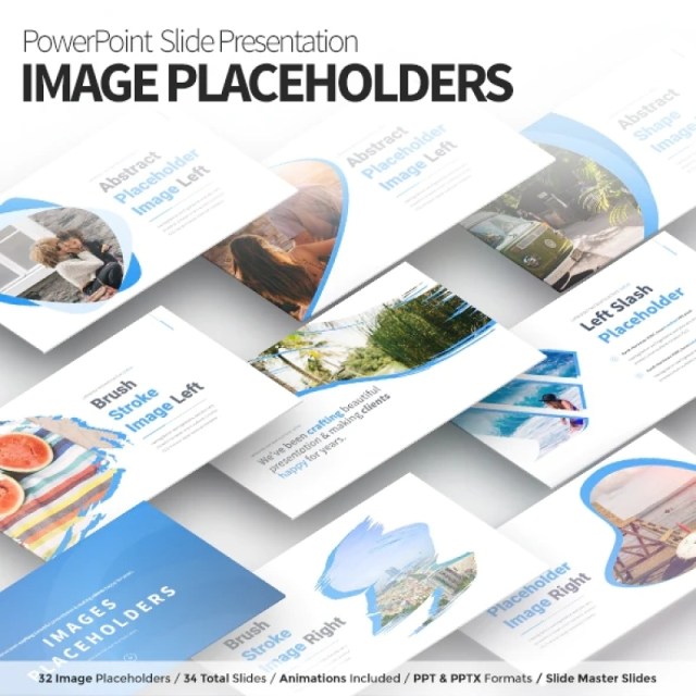 创意展示图像图片占位符PPT排版幻灯片Image - Placeholders PowerPoint Slides