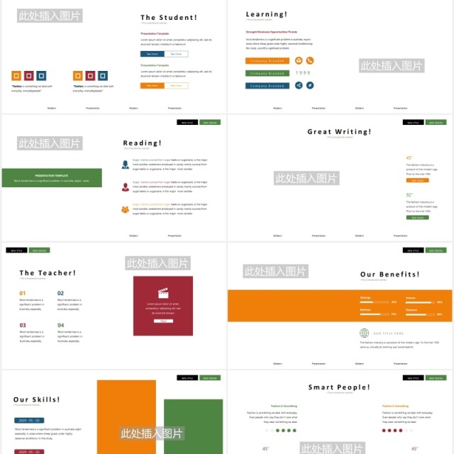 学校教育培训机构图片排版设计PPT模板Education Powerpoint Template 学校教育培训机构图片排版设计PPT模板Education Powerpoint Template