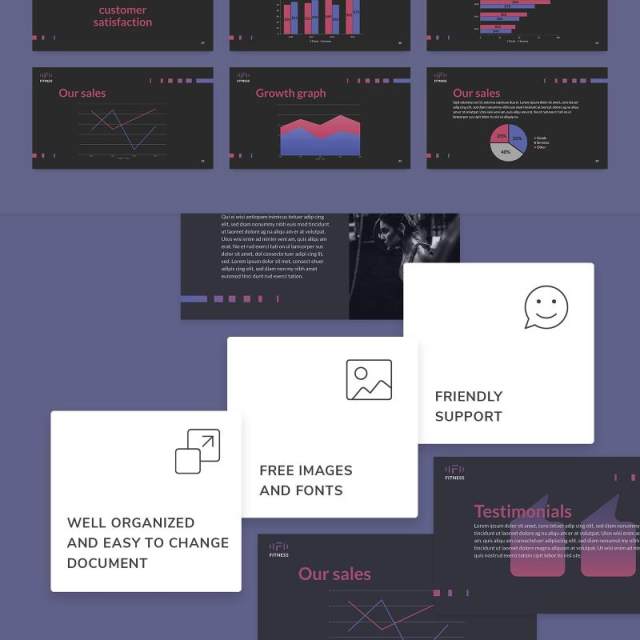 健身工作室健身房运动项目介绍宣传PPT模板不含照片Fitness Studio PowerPoint Presentation Template 健身工作室健身房运动项目介绍宣传PPT模板不含照片Fitness Studio PowerPoint Presentation Template