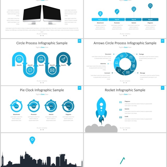 蓝色简洁公司团队介绍个人简介PPT模板maxpro powerpoint template