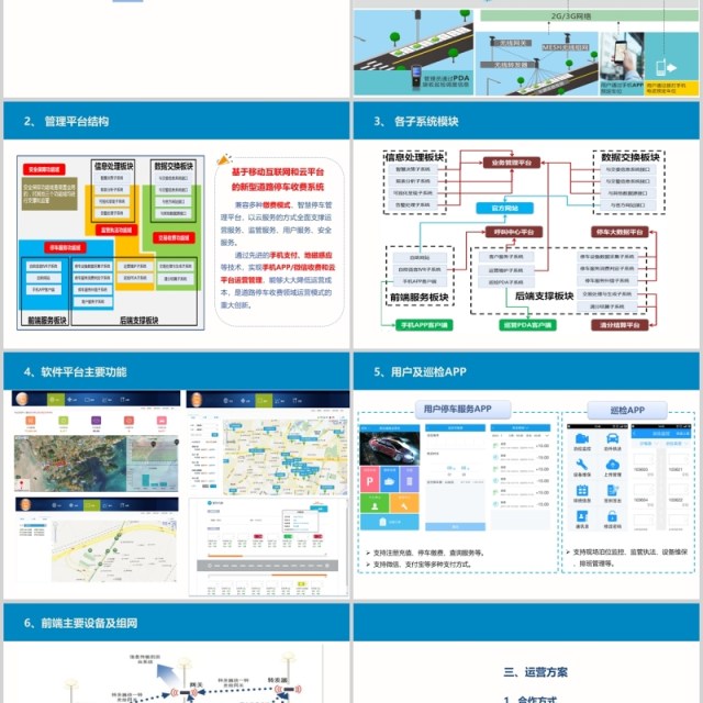 城市智慧路边停车项目整体解决方案PPT模板 城市智慧路边停车项目整体解决方案PPT模板