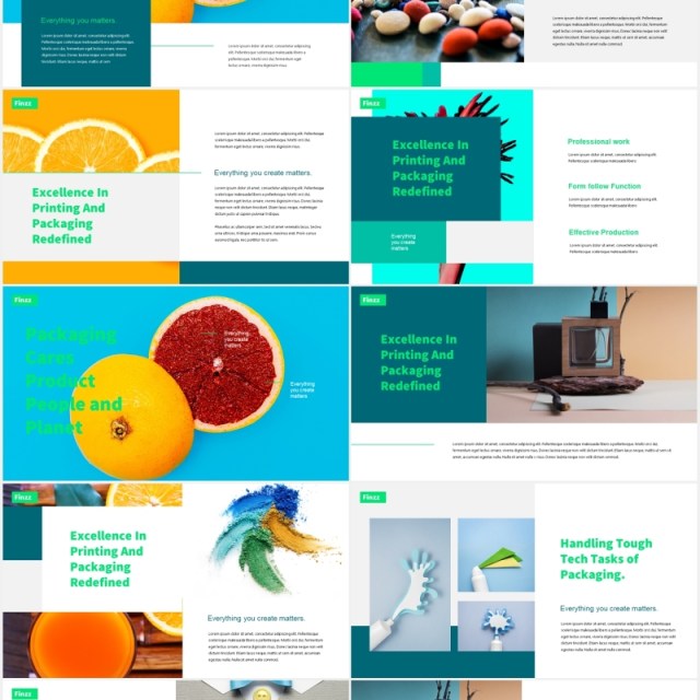 创意机构工作宣传报告PPT模板frizz creative agency powerpoint template