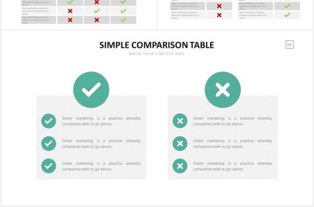 对比关系比较数据信息图表PPT素材Comparison Slides Powerpiont Template