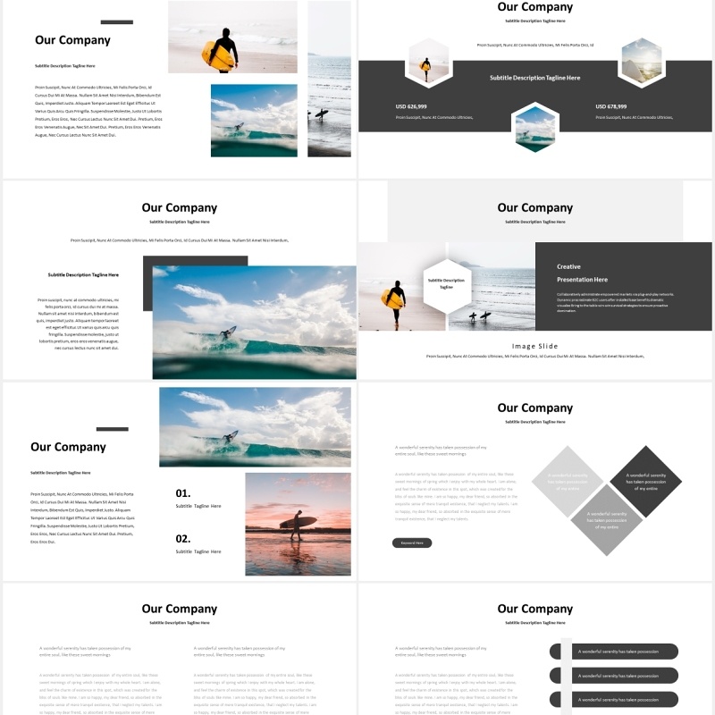 国外年度工作报告PPT模板Annual Powerpoint Template