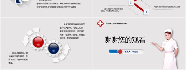 简洁护理不良事件的分析与防范医院PPT模板 简洁护理不良事件的分析与防范医院PPT模板