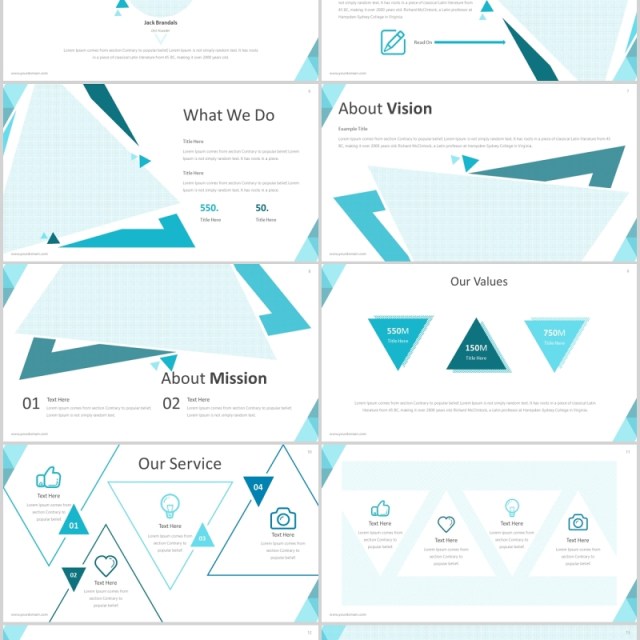 蓝色商务PPT版式设计模板Visit 2 - Powerpoint Template 蓝色商务PPT版式设计模板Visit 2 - Powerpoint Template