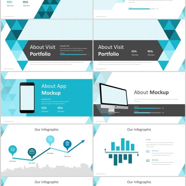 蓝色商务PPT版式设计模板Visit 2 - Powerpoint Template 蓝色商务PPT版式设计模板Visit 2 - Powerpoint Template