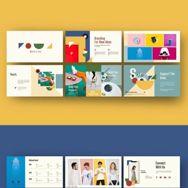 彩色现代创意商业简报PPT演示模板不含照片MOUJIVE Presentation Powerpoint Creative Modern 彩色现代创意商业简报PPT演示模板不含照片MOUJIVE Presentation Powerpoint Creative Modern