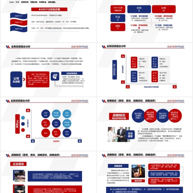 红色商务大气企业文化发展战略管理运营培训PPT模板