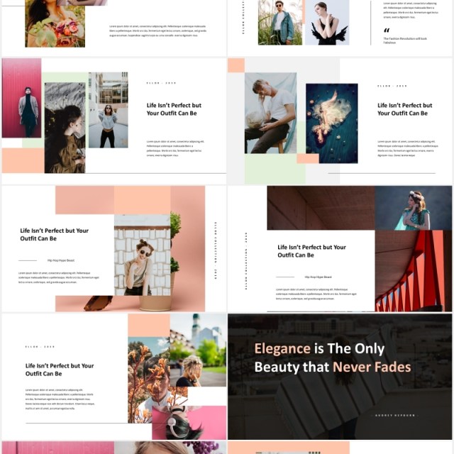 现代商务PPT模板ellok modern minimal powerpoint template 现代商务PPT模板ellok modern minimal powerpoint template