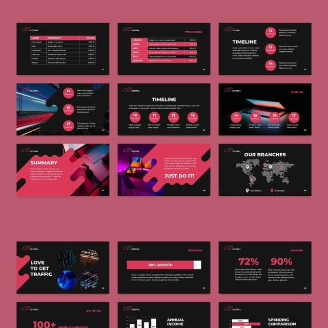 数字数码广告创意公司宣传介绍PPT模板不含照片Digital Advertising Agency PowerPoint Presentation 数字数码广告创意公司宣传介绍PPT模板不含照片Digital Advertising Agency PowerPoint Presentation