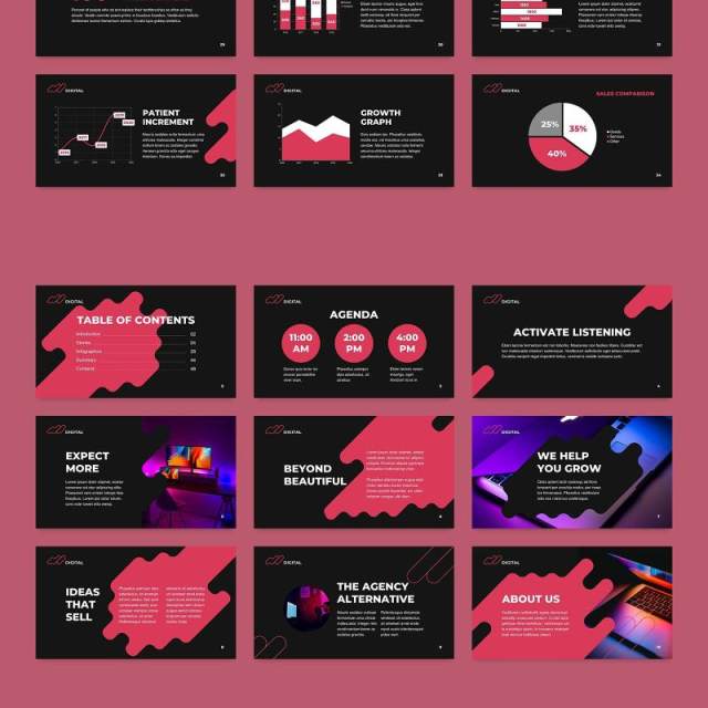 数字数码广告创意公司宣传介绍PPT模板不含照片Digital Advertising Agency PowerPoint Presentation 数字数码广告创意公司宣传介绍PPT模板不含照片Digital Advertising Agency PowerPoint Presentation